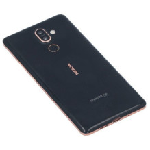 Back cover Nokia 7 Plus Black / Copper original (used Grade A)