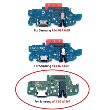 Lanksčioji jungtis Samsung A146P A14 5G 2023 su įkrovimo kontaktu, mikrofonu, ausinių lizdu originali (service pack)