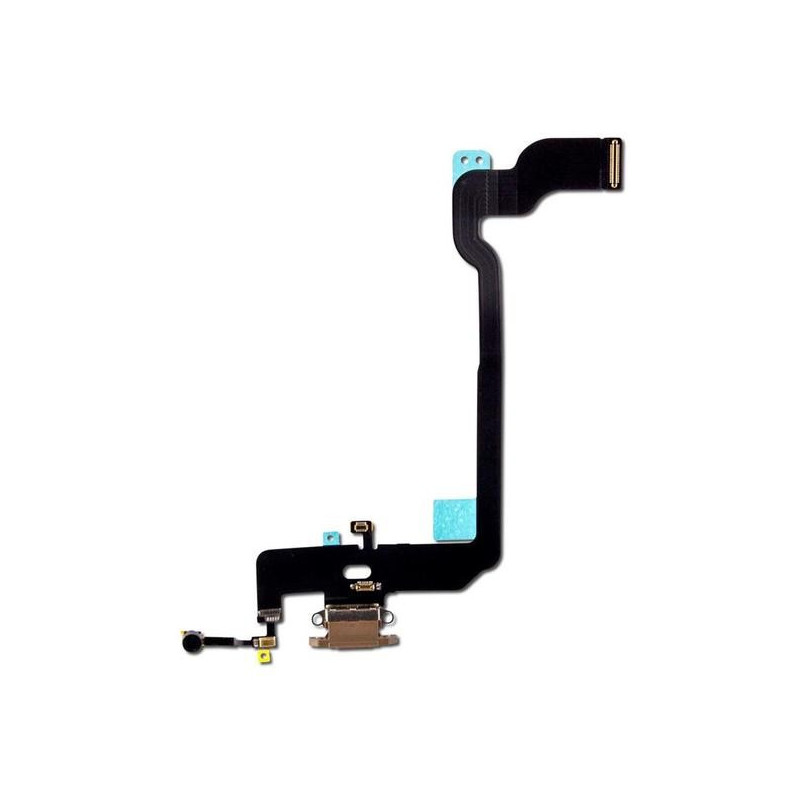 Flex for iPhone XS for charging connector with microphone Gold ORG