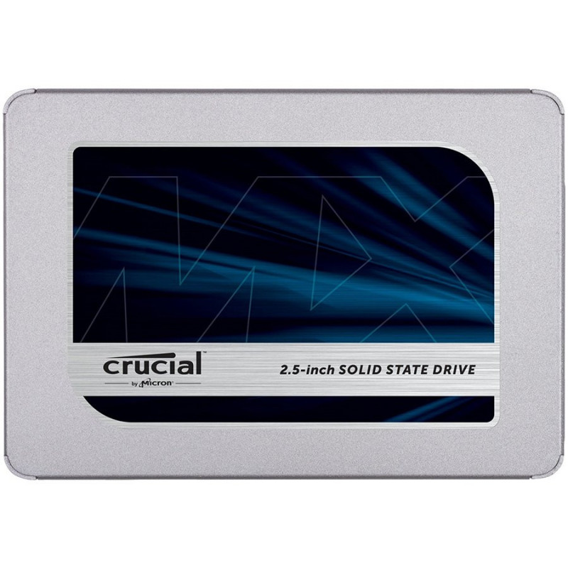 Crucial® MX500 500 GB SATA 2,5 colio 7 mm (su 9,5 mm adapteriu) SSD, EAN: 649528785053