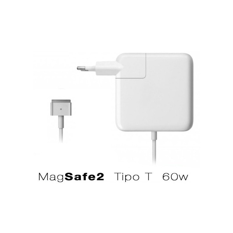 Charger for laptop Macbook (16.5V 3.5A 60W) Magsafe 2 T type