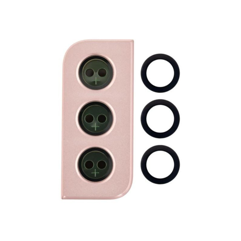 Samsung G991 S21 5G kameros stikliukas su rėmeliu Phantom Pink ORG