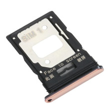 SIM kortelės laikiklis Xiaomi Mi 11 Lite 4G / 5G / 5G NE 2021 Peach Pink ORG