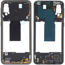 Middle housing Samsung A405 A40 2019 black with buzzer and sides buttons original (used Grade B)