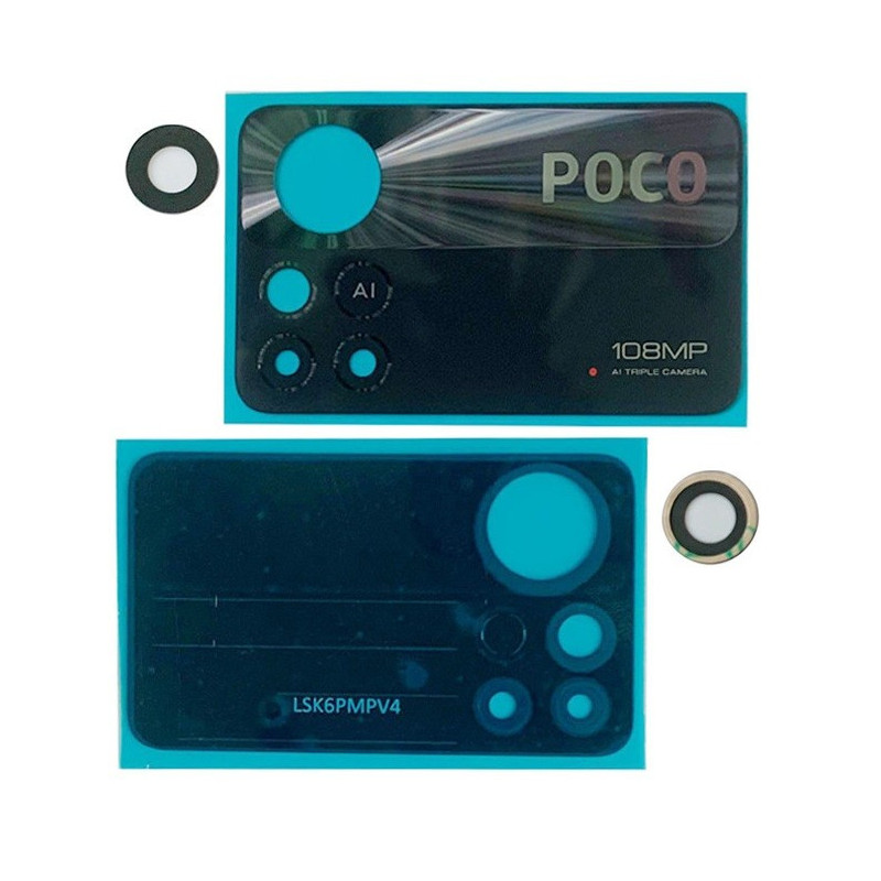 Xiaomi Poco X4 Pro 5G kameros stikliukas Black 108MP (only lens 2pcs) ORG