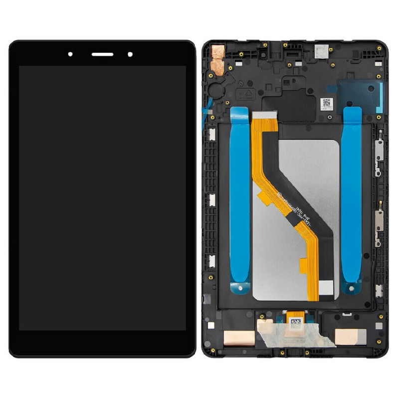 Ekranas Samsung T295 Tab A 8.0 LTE 2019 su lietimui jautriu stikliuku ir rėmeliu Black (Refurbished) ORG