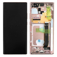 Ekranas Samsung N985 / N986 Note 20 Ultra su lietimui jautriu stikliuku ir rėmeliu Mystic Bronze originalus (service pac