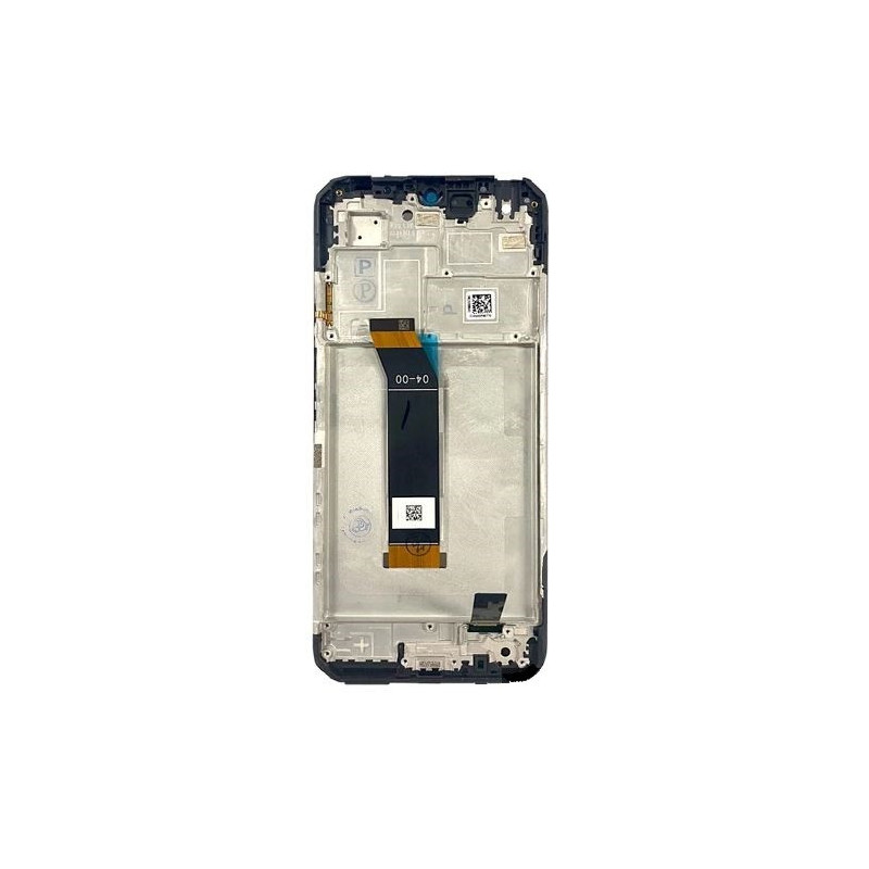 Ekranas Xiaomi Poco M4 5G / Poco M5 4G / Redmi 10 5G / Redmi Note 11E 5G su lietimui jautriu stikliuku ir rėmeliu Black 