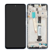 Ekranas Xiaomi Poco X3 Pro / X3 / X3 NFC su lietimui jautriu stikliuku ir rėmeliu Frost Blue ORG