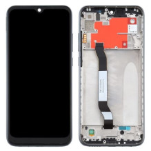 Ekranas Xiaomi Redmi Note 8T su lietimui jautriu stikliuku ir rėmeliu Grey ORG