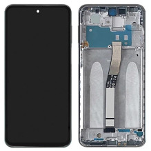 Ekranas Xiaomi Redmi Note 9 Pro / Note 9S su lietimui jautriu stikliuku ir rėmeliu Grey ORG