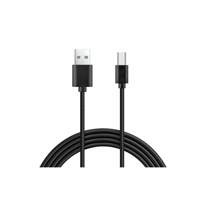 USB cable MicroUSB 10mm oblong Black HQ (1M)