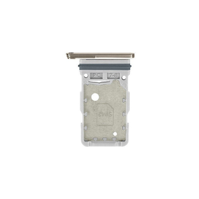 SIM card holder Samsung S918 S23 Ultra Dual Cream Beige original (service pack)
