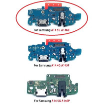 Lanksčioji jungtis Samsung A146B A14 5G 2023 su įkrovimo kontaktu, mikrofonu, ausinių lizdu originali (service pack)
