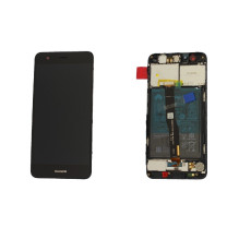 Ekranas Huawei Nova su lietimui jautriu stikliuku ir rėmeliu ir baterija Black originalus (service pack)
