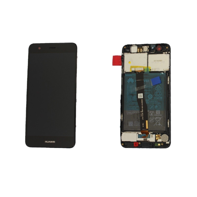 Ekranas Huawei Nova su lietimui jautriu stikliuku ir rėmeliu ir baterija Black originalus (service pack)