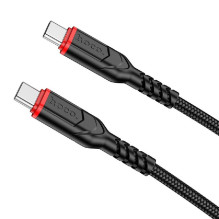 USB cable HOCO X59 &quot;USB-C (Type-C) to USB-C (Type-C)&quot; (60W) 1m black