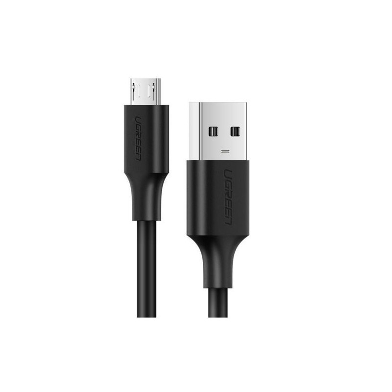 USB kabelis Ugreen microUSB 1m (2A) juodas