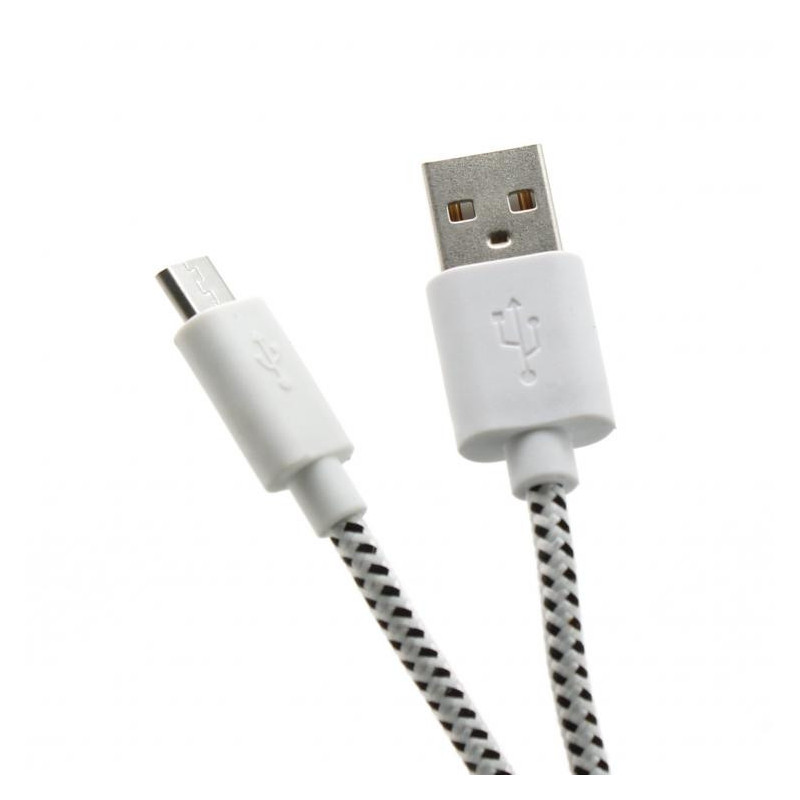 Sbox USB-1031W USB- Micro USB 1M balta