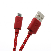 Sbox USB-1031R USB- Micro USB 1M Raudona