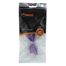 Sbox USB- Micro USB 1M USB-1031U violetinė