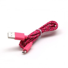Sbox USB- Micro USB 1M USB-1031P rožinė