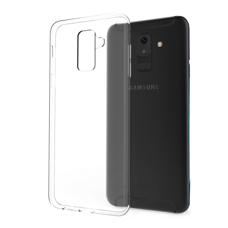 „Samsung A6 Plus 2018“ silikoninis dėklas, skaidrus