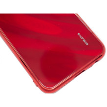 „Xiaomi Redmi 8 Water Ripple“ visos spalvos galvanizuoto grūdinto stiklo dėklas, raudonas