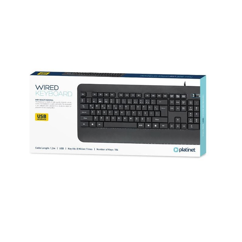 Wired keyboard OMEGA K110 black