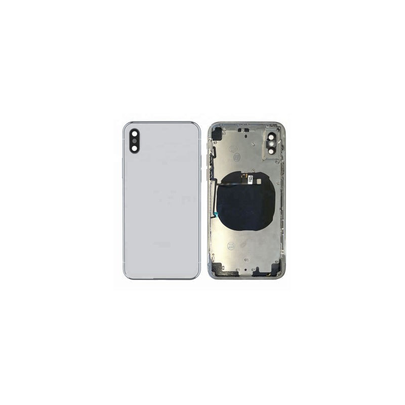 Galinis dangtelis iPhone X Silver pilnas originalus (used Grade C)