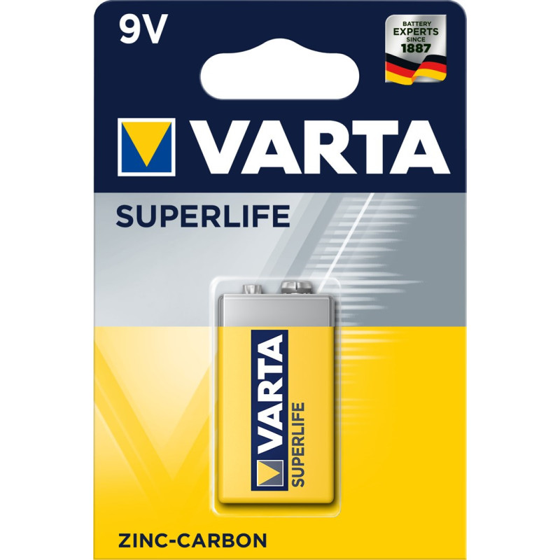 Varta Superlife 9V Vienkartinis Cinko-anglies akumuliatorius