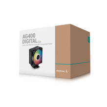 DeepCool AG400 Digital BK ARGB procesorius Oro aušintuvas 12 cm Juoda 1 vnt.