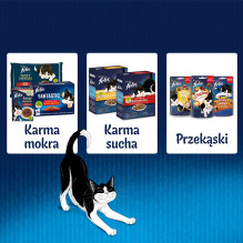 PURINA Felix Sensations Sauces Turkija - šlapias kačių maistas - 85 g