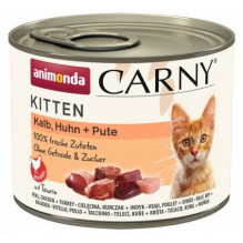 ANIMONDA Carny Kitten Veal Chicken Turkey - šlapias kačių maistas - 200 g