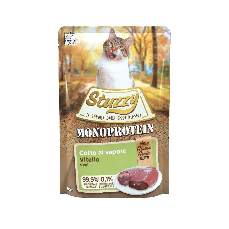 STUZZY Monoprotein Veal - šlapias kačių maistas - 85 g