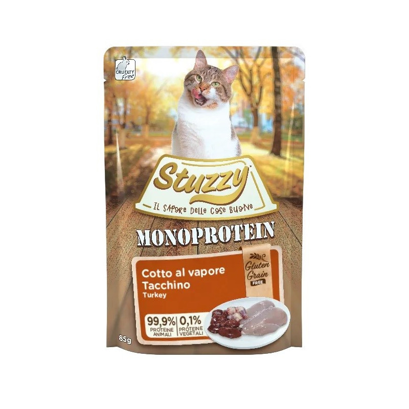 STUZZY Monoprotein Turkey - šlapias kačių maistas - 85 g