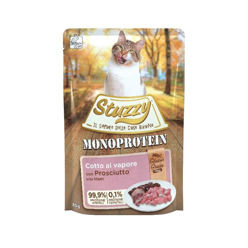 STUZZY Monoprotein Ham - šlapias kačių maistas - 85 g