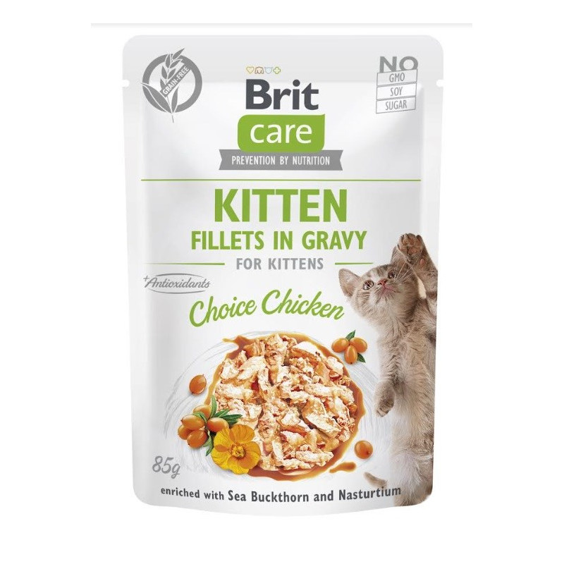 BRIT Care Cat Kitten Choice Pouch - šlapias kačių maistas - 85 g