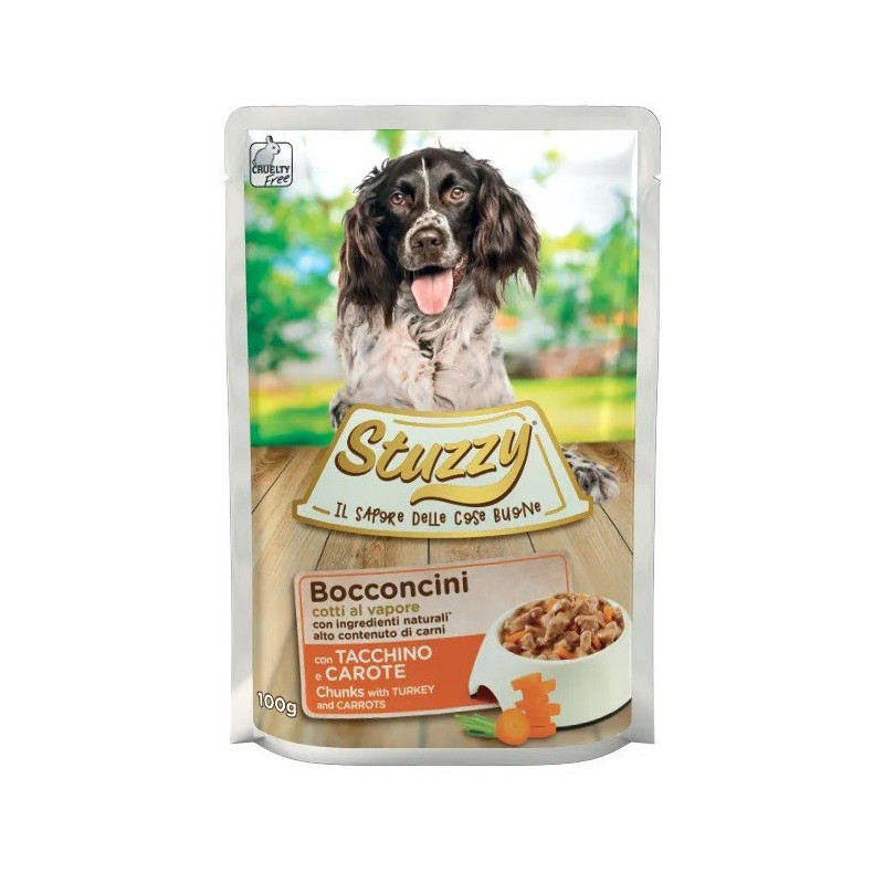 STUZZY Chunks with turkey and carrots - wet dog food - 100 g