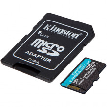 Kingston 128GB microSDXC Canvas Go Plus 170R A2 U3 V30 Card + ADP, EAN: 740617301182