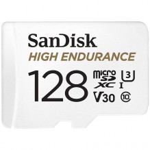 SanDisk MAX ENDURANCE microSDXC 128GB + SD adapteris 60 000 valandų, EAN: 619659178529