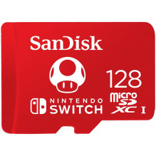 SanDisk microSDXC card for Nintendo Switch 128GB, up to 100MB/ s Read, 60MB/ s Write, U3, C10, A1, UHS-1, EAN: 619659171