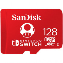 SanDisk microSDXC kortelė, skirta Nintendo Switch 128GB, iki 100MB/ s skaitymo, 60MB/ s rašymo, U3, C10, A1, UHS-1, EAN: