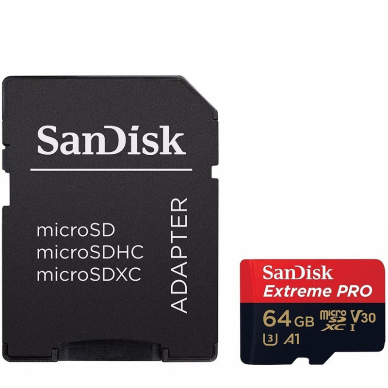 Sandisk Extreme Pro Microsdxc 64gb Sd Adapter Rescue Pro Deluxe 170mb S C10 V30 Uhs I U3 Ean Marsietis Lt