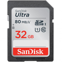SanDisk Ultra 32GB SDHC atminties kortelė 120MB/ s, EAN: 619659183813
