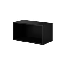 Cama svetainės baldų komplektas ROCO 16 (RO1+RO2+RO3+RO4) juoda / juoda / balta