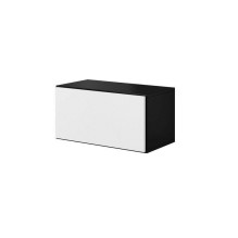 Cama svetainės baldų komplektas ROCO 16 (RO1+RO2+RO3+RO4) juoda / juoda / balta