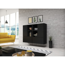 Cama living room furniture set ROCO 19 (4xRO3 + 4xRO6) black / black / black