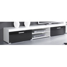 Cama living room storage set SAMBA A white / black gloss