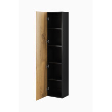 Cama living room cabinet set VIGO 1 black / wotan oak